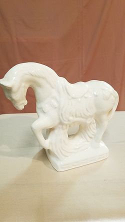 Antique porcelain Roman horse