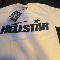 Hellstar Shirt White And Black 