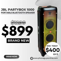 🔊 JBL PartyBox 1000 – Brand New for $899 or $1 Down! Save $400 + 1-Year Warranty 🎉