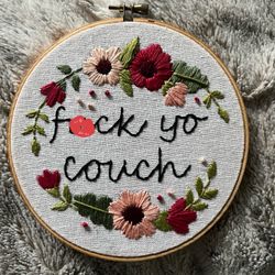 Naughty Word Embroidery