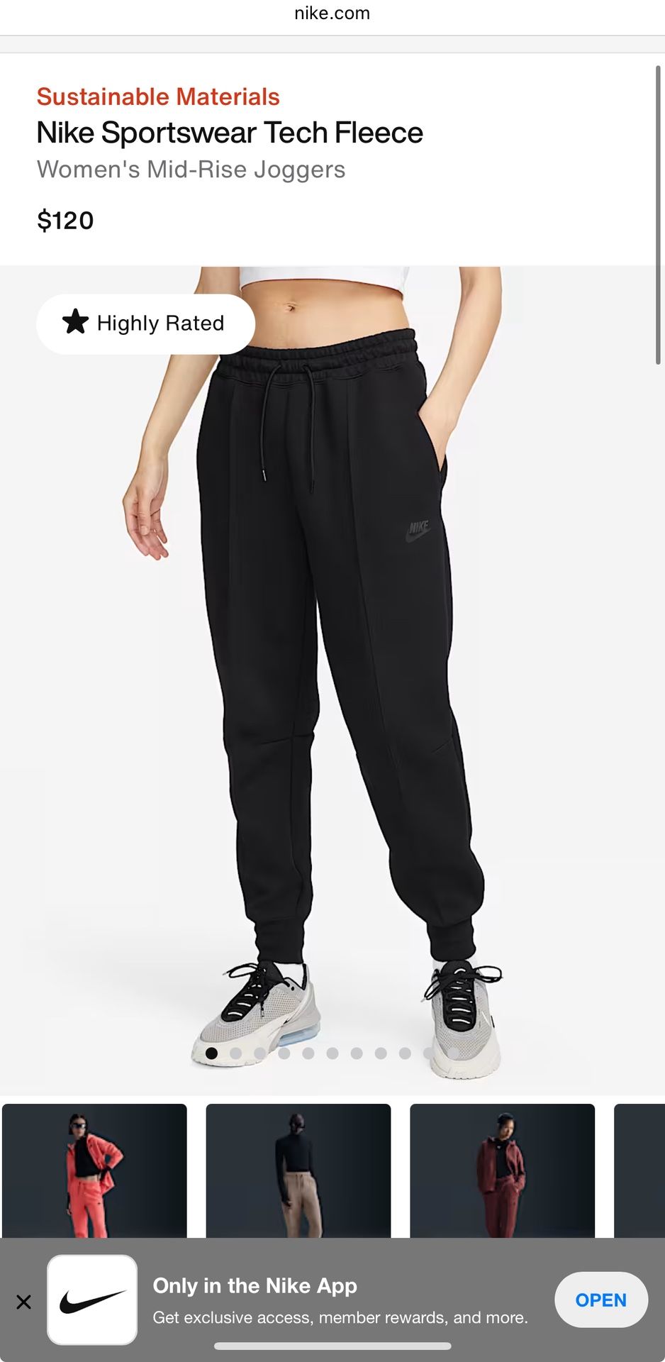 Womens Nike Jogger Pants Size XS