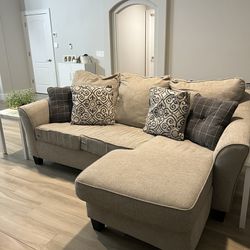 Couch with ottoman 