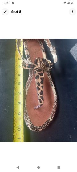 Cheetah print sandals