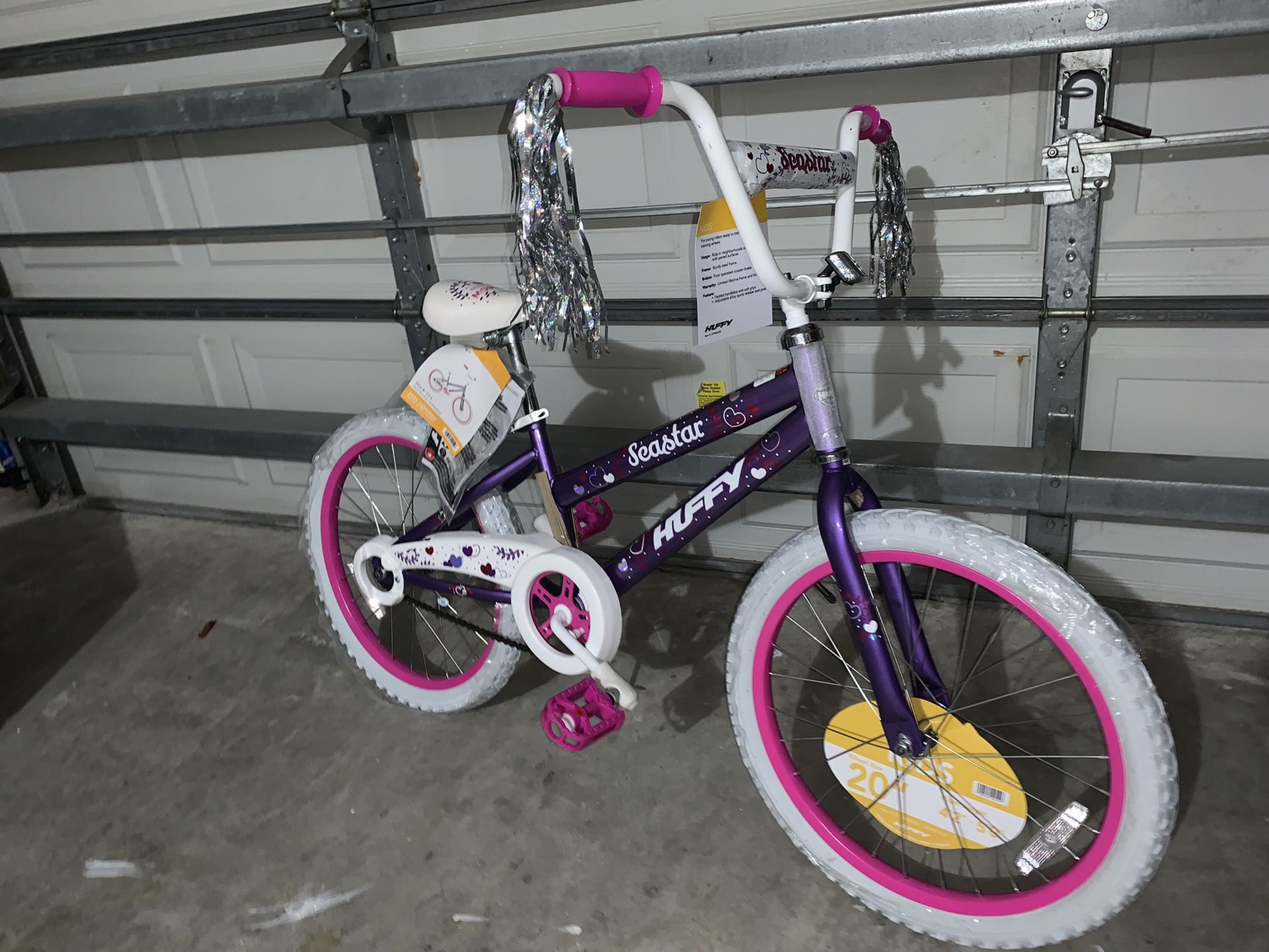 Huffy 20" Sea Star Girls' Bike, Purple