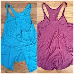 Two Lululemon Tank Tops Size 6