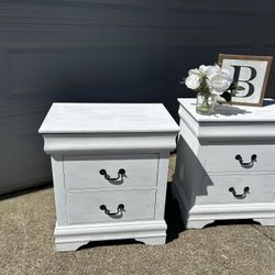 Footage White Side Tables 