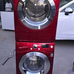 LG WASHER AND VENTLESS DRYER FRONT LOAD 24 INCHES LIKE NEW
