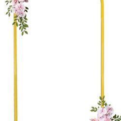 6FT Gold Arch Backdrop