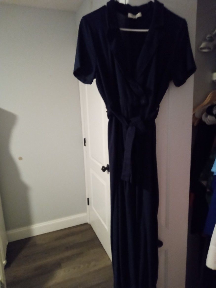 FRANCESCA'S COLLECTIONS WOMEN'S MIDNIGHT BLUE JUMPSUIT