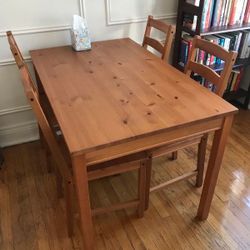 Small IKEA Dining Table & 4 Chairs