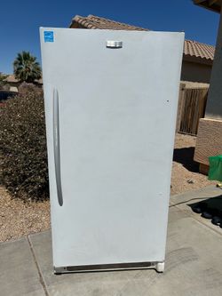 White Frigidaire freezer