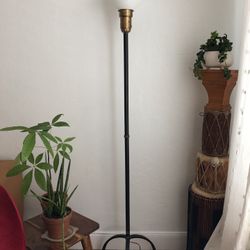 Vintage Black & Brass Lamp 