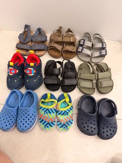 Toddler Shoes Lot Size 5–6 Crocs Sandals Water Shoes Bundle