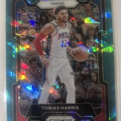 2023-24 Prizm Tobias Harris 76ers #88 Teal Ice Prizm  /225 🔥🔥🏀😱🙏⭐️🐐🙌💯