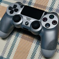 Sony PlayStation 4 PS4 Dual Shock 4 Wireless Controller - Silver Tested