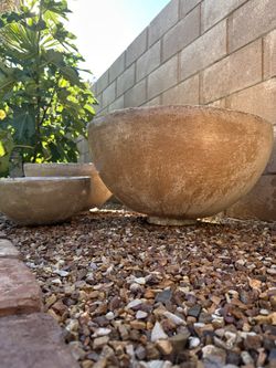 Concrete Bowl Set 🪴 Buff Color