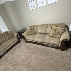 Selling Couch Set With 2 End Tables 