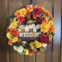 🍂 Beautiful Fall Welcome Wreath 20’’