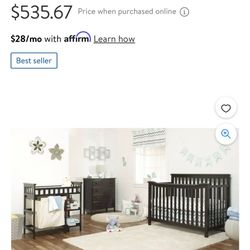 Baby Crib Furniture Set 3 In 1 