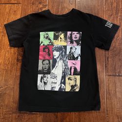 Taylor Swift Official Eras Tour T-Shirt Black Size YS