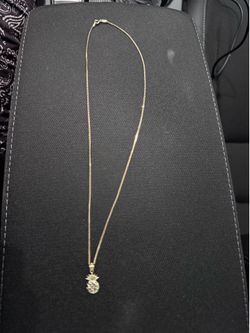 ✨ 10K Italian Gold Pineapple Necklace | Cadena de Oro Italiano 10K con Dije de Piña ✨