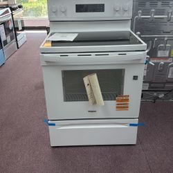 Whirlpool 30 in. 4 Burner Element Freestanding Electric Range in White