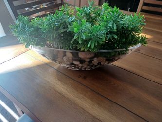 Glass Floral Decor