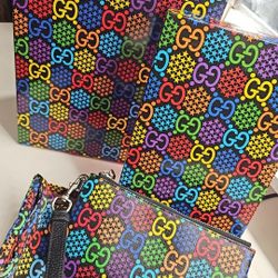 Authentic Gucci Multicolor Wristlet 