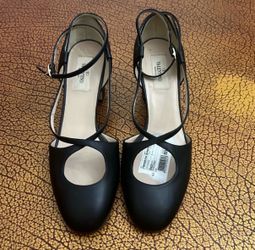 New Valentino Garavani leather Italy Party Wedding heel shoes 39 USA Size 9
