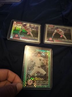Baseball card lot Topps chrome
