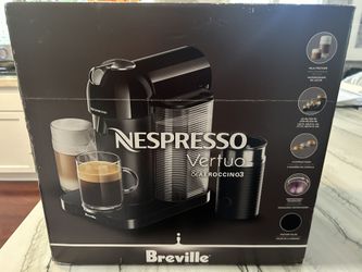 New Nespresso Breville Verturo Espresso Office Machine With Aeroccino3 Frother