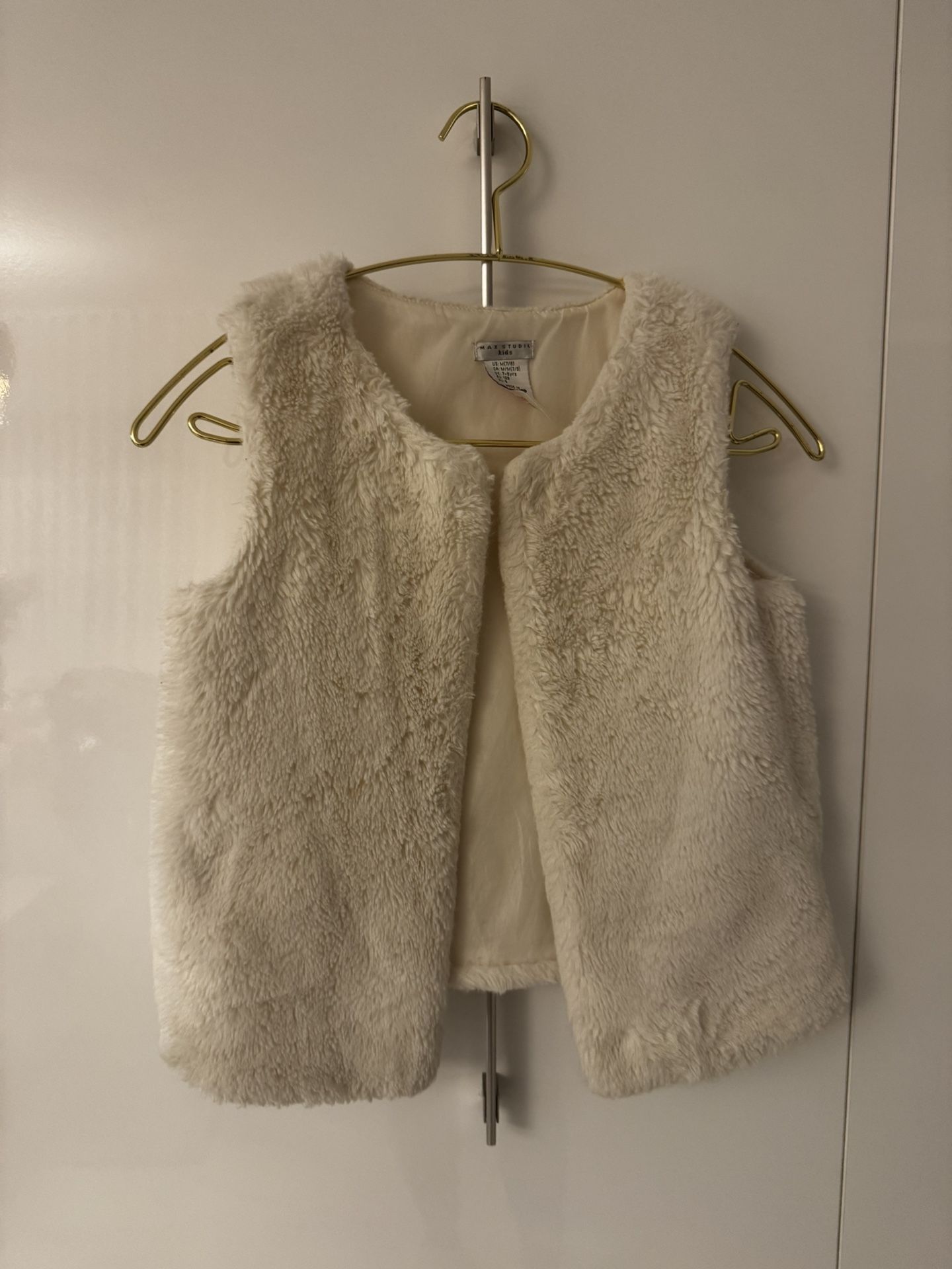 Fur Vest Brand New Girls Size 7/8
