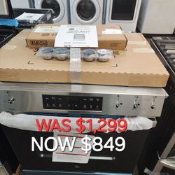 GE 30" SLIDE In Front Control Gas Range With Crips Mode 