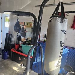  Everlast Dual Station Heavy Bag Stand- Punch Bag
