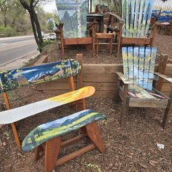 Custom Ski And Snowboard Chairs And Bench