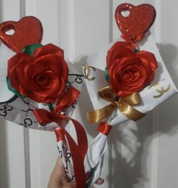 Rosa eterna Corazon hermoso detalle