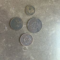 4 Old Chinese Coins