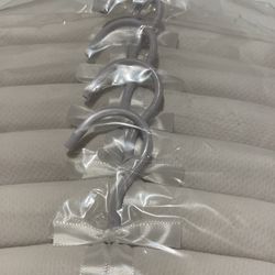 18 White Padded Hangers With Lace 