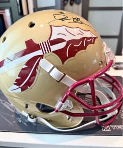 Deion Sanders autographed Florida State  Helmet jsa auth