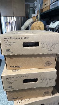 World Market wine glasses $20