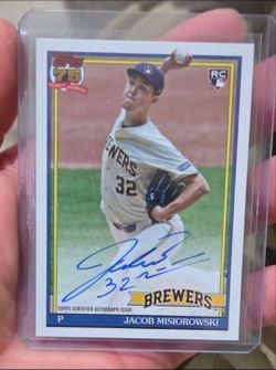 Jacob Misiorowski 2026 Topps autographed card
