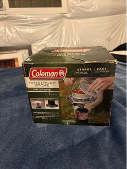 Coleman PerfectFlow Single Burner Propane Camp Stove w/ Box