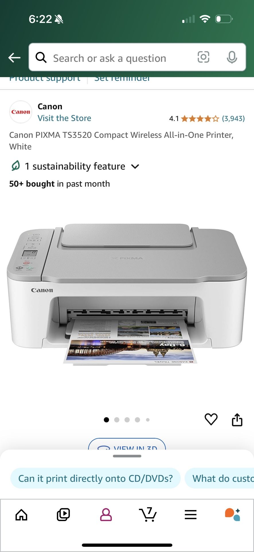Canon Pixma All-in-one Printer
