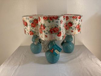 The Pioneer Woman - Vintage Floral Table Lamp - X 3