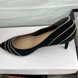 Alfani Women's Glitter Stripe Accents Pointed Toe Size 10.5 New