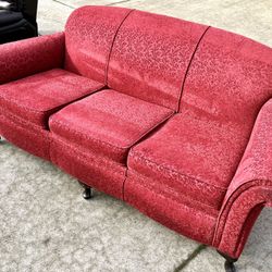 Vintage 1930’s Sofa - Recently Refoamed And Recovered 