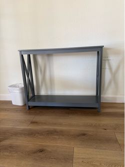 Gray side table