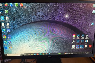LG 24” 1080p Monitor — HDMI — 75Hz — Tested & Working