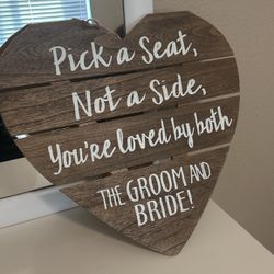 Wedding Seat Sign 