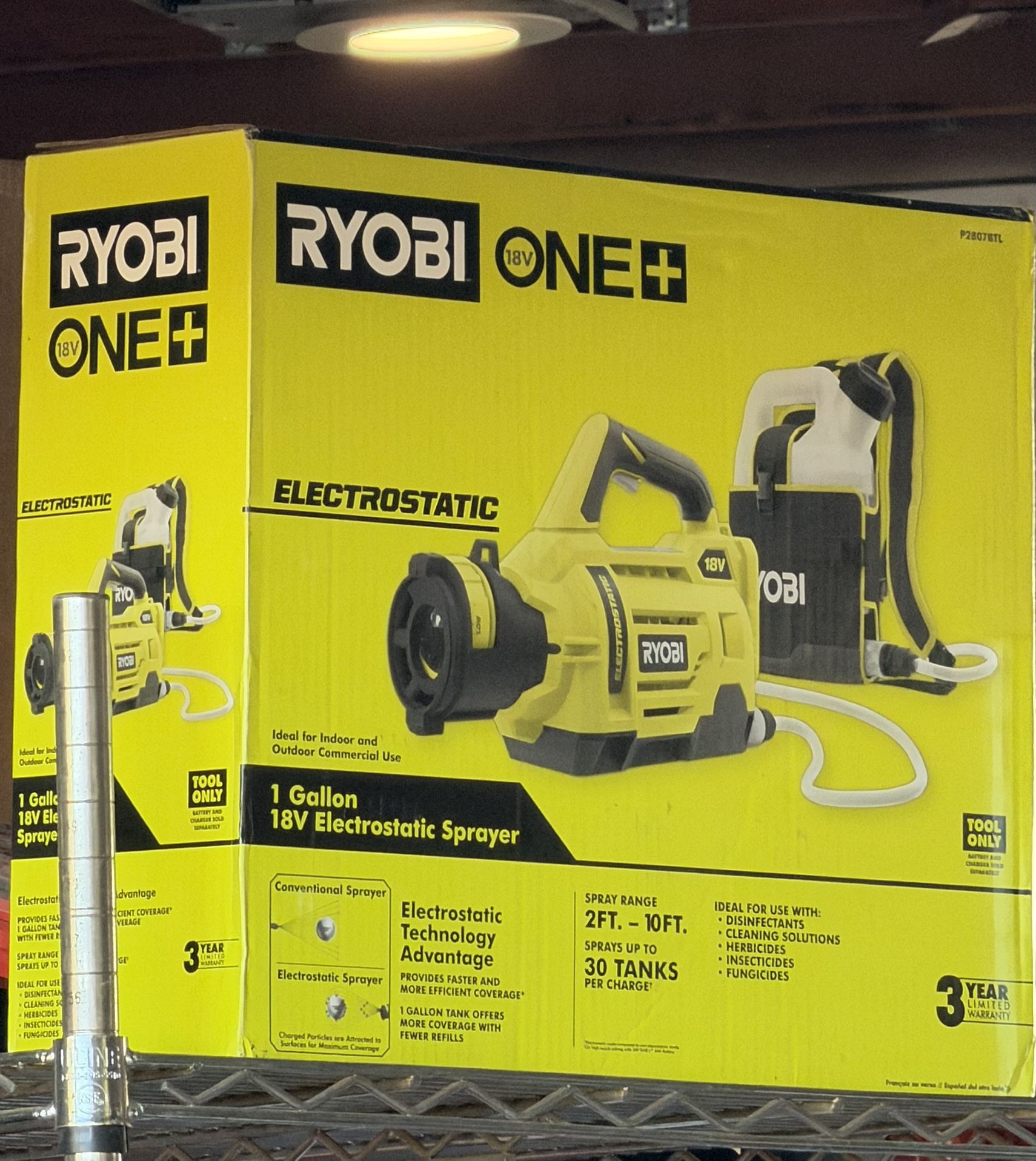 Ryobi P2807BTL ONE+ 18V Cordless Electrostatic 1 Gal. Sprayer (Tool Only)